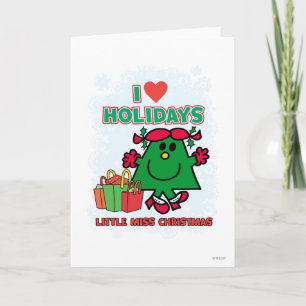 Kleine Miss Kerstmis   I Love Feestdagen Kaart