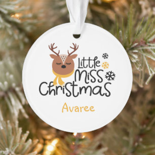 Kleine Miss Kerstmis Ornament