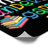 Kleine Miss kleuterschool voor kinderen Meisjes CK Poster (Hoek)