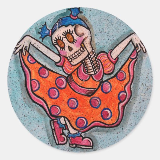 kleine miss luci BFK serie6 - Gepersonaliseerd Ronde Sticker (Voorkant)