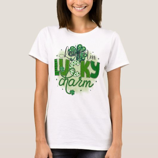Kleine Miss Lucky charme T-shirt (Voorkant)