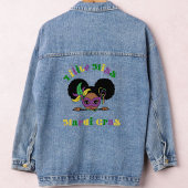 Kleine Miss Mardi Gras Afro Meisje Denim Jacket