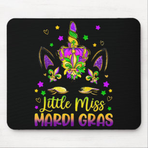 Kleine Miss Mardi Gras Eenhoorn Prinses Schattige Muismat