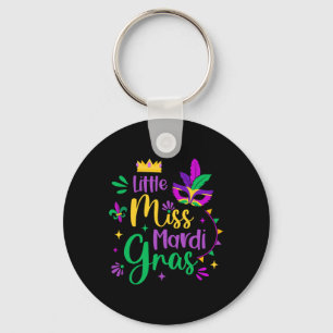 Kleine Miss Mardi Gras Kinder Carnaval Kleding Mei Sleutelhanger