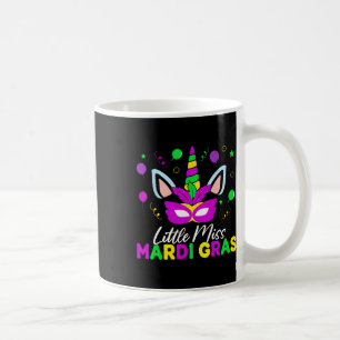 Kleine Miss Mardi Gras Schattige Mardi Gras Kinder Koffiemok