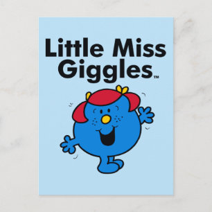 Kleine Miss   Miss Giggles houdt van lachen Briefkaart
