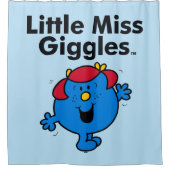 Kleine Miss | Miss Giggles houdt van lachen Douchegordijn (Voorkant)
