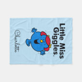 Kleine Miss | Miss Giggles houdt van lachen Fleece Deken (Voorkant (Horizontaal))