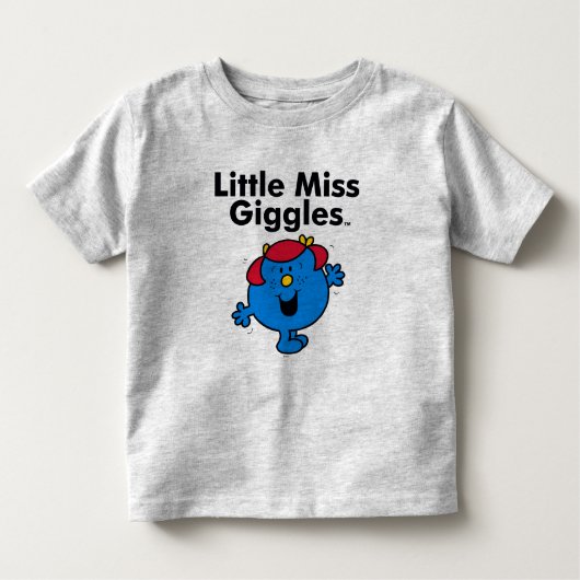 Kleine Miss | Miss Giggles houdt van lachen Kinder Shirts (Voorkant)