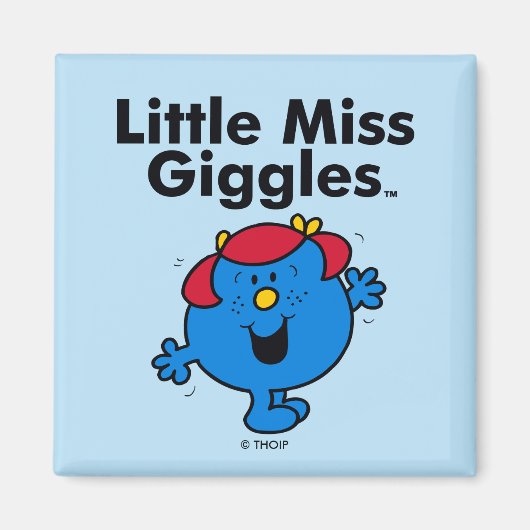 Kleine Miss | Miss Giggles houdt van lachen Magneet (Voorkant)