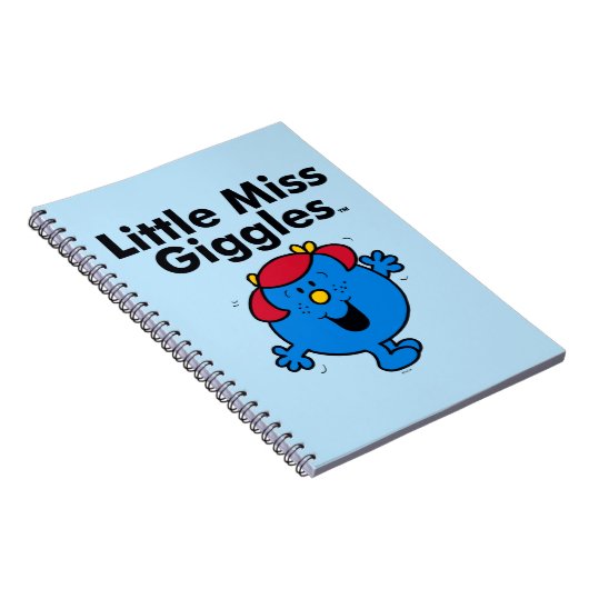 Kleine Miss | Miss Giggles houdt van lachen Notitieboek (Rechterzijde)