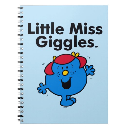 Kleine Miss | Miss Giggles houdt van lachen Notitieboek (Voorkant)