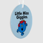 Kleine Miss | Miss Giggles houdt van lachen Ornament (voorkant)