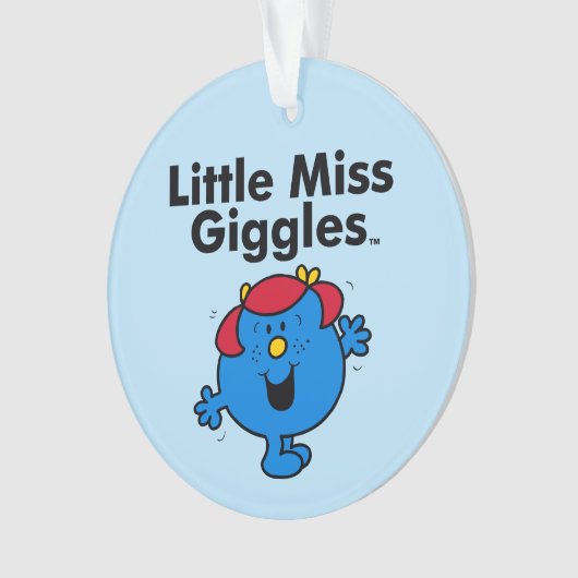Kleine Miss | Miss Giggles houdt van lachen Ornament (voorkant)