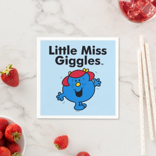 Kleine Miss | Miss Giggles houdt van lachen Servetten (Insitu)