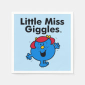 Kleine Miss | Miss Giggles houdt van lachen Servetten (Voorkant)