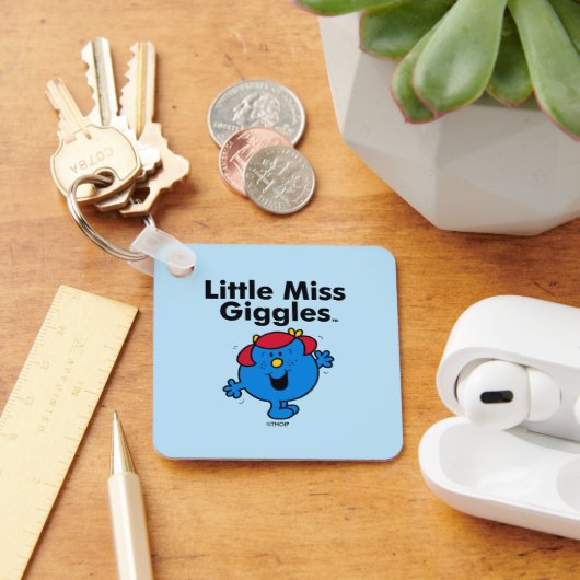 Kleine Miss | Miss Giggles houdt van lachen Sleutelhanger (Bureau)