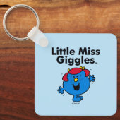 Kleine Miss | Miss Giggles houdt van lachen Sleutelhanger (Voorkant)