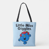 Kleine Miss | Miss Giggles houdt van lachen Tote Bag (Achterkant)