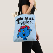 Kleine Miss | Miss Giggles houdt van lachen Tote Bag (Dichtbij)