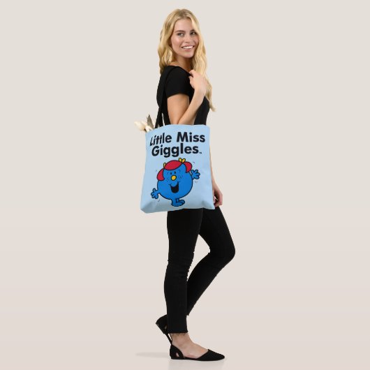 Kleine Miss | Miss Giggles houdt van lachen Tote Bag (Op model)