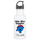 Kleine Miss | Miss Giggles houdt van lachen Waterfles (Voorkant)