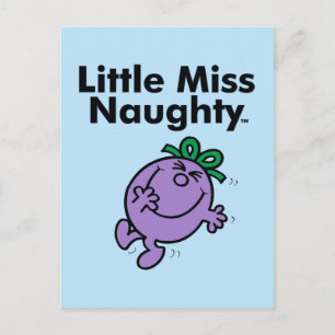 Kleine Miss   Miss Naughty is zo Naughty Briefkaart