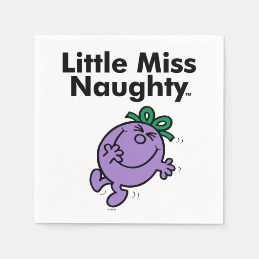 Kleine Miss | Miss Naughty is zo Naughty Servetten (Voorkant)