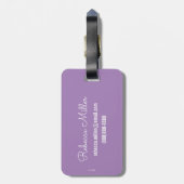 Kleine Miss | Miss Standing Tall Bagagelabel (Achterkant verticaal)