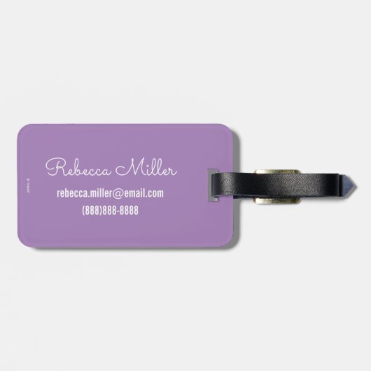 Kleine Miss | Miss Standing Tall Bagagelabel (Achterkant horizontaal)