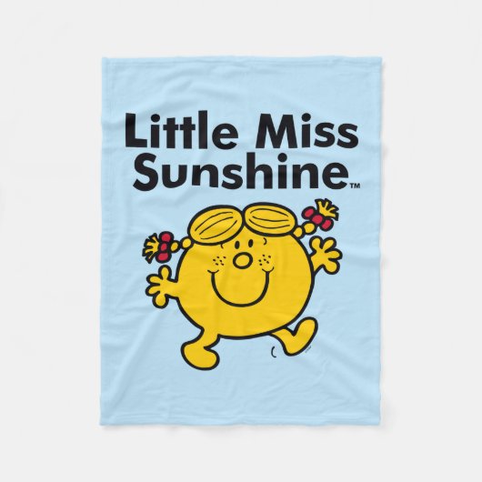 Kleine Miss | Miss Sunshine is een zonnestraal Fleece Deken (Voorkant)