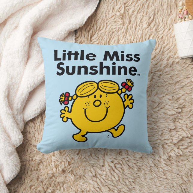 Kleine Miss | Miss Sunshine is een zonnestraal Kussen (Deken)