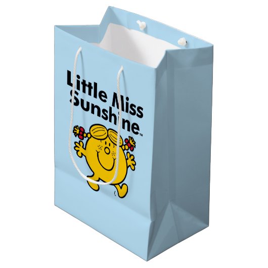 Kleine Miss | Miss Sunshine is een zonnestraal Medium Cadeauzakje (Voorkant Gekanteld)