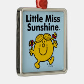 Kleine Miss | Miss Sunshine is een zonnestraal Metalen Ornament (Rechts)