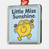 Kleine Miss | Miss Sunshine is een zonnestraal Metalen Ornament (Links)