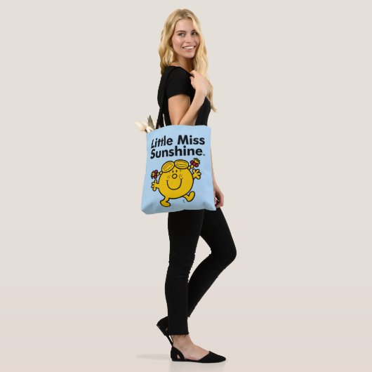Kleine Miss | Miss Sunshine is een zonnestraal Tote Bag (Op model)