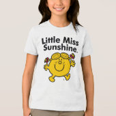 Kleine Miss | Miss Sunshine is een zonnestraal Tri-Blend Shirt (Voorkant)