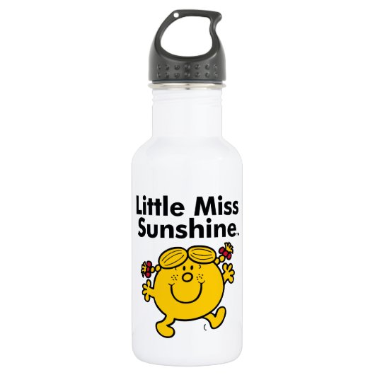 Kleine Miss | Miss Sunshine is een zonnestraal Waterfles (Voorkant)
