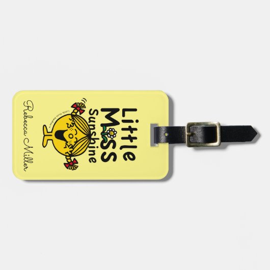 Kleine Miss | Miss Sunshine Laughs Bagagelabel (Voorkant horizontaal)