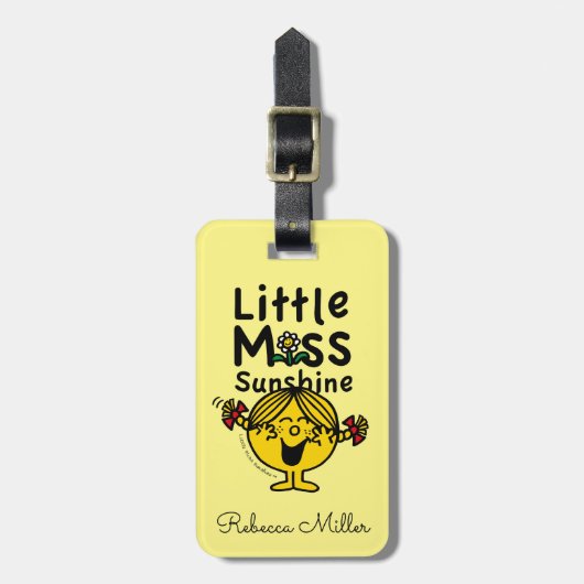 Kleine Miss | Miss Sunshine Laughs Bagagelabel (Voorkant verticaal)