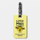 Kleine Miss | Miss Sunshine Laughs Bagagelabel (Achterkant verticaal)