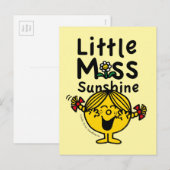 Kleine Miss | Miss Sunshine Laughs Briefkaart (Voorkant / Achterkant)