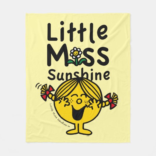 Kleine Miss | Miss Sunshine Laughs Fleece Deken (Voorkant)