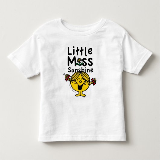 Kleine Miss | Miss Sunshine Laughs Kinder Shirts (Voorkant)