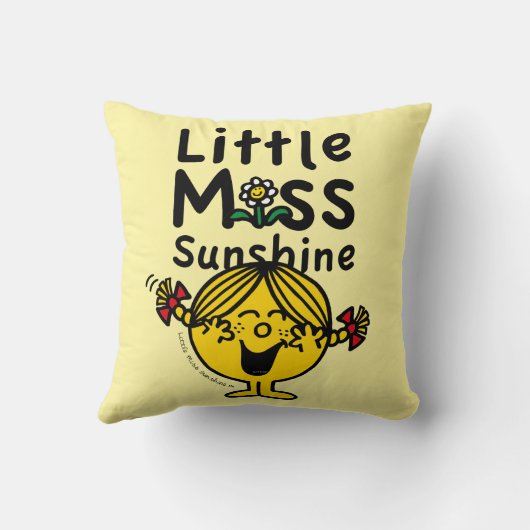 Kleine Miss | Miss Sunshine Laughs Kussen (Achterkant)