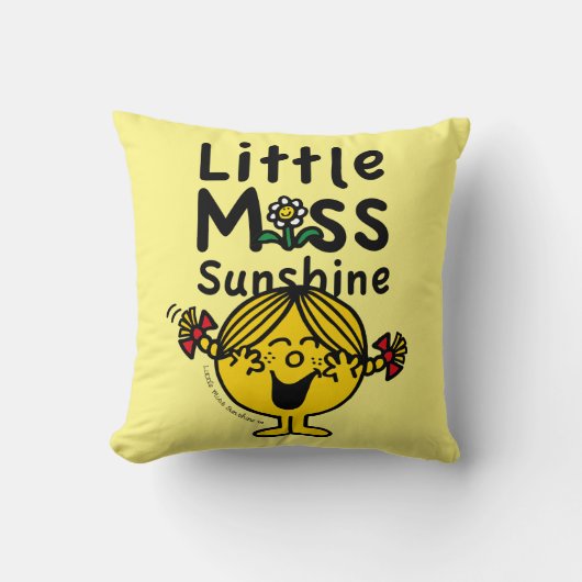 Kleine Miss | Miss Sunshine Laughs Kussen (Voorkant)