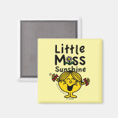 Kleine Miss | Miss Sunshine Laughs Magneet (Voorkant / Achterkant)