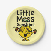 Kleine Miss | Miss Sunshine Laughs Papieren Bordje (Voorkant)