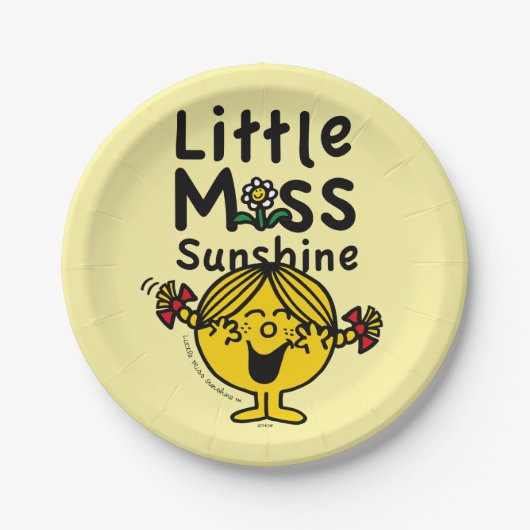 Kleine Miss | Miss Sunshine Laughs Papieren Bordje (Voorkant)