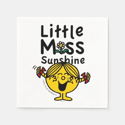 Kleine Miss | Miss Sunshine Laughs Servet (Voorkant)